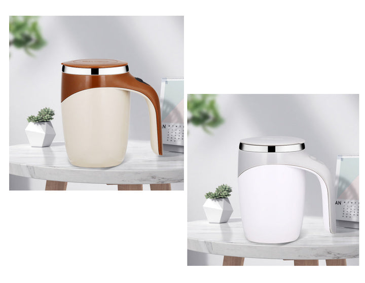 Rechargeable Model Automatic Stirring Cup Coffee Cup High Value Electric Stirring Cup Lazy Milkshake Rotating Magnetic Water Cup Silicone Back Scrub Bath Brush