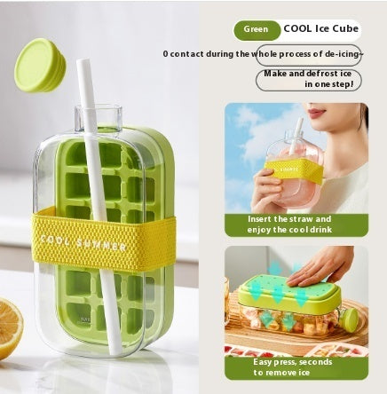 FrostSip Instant Cooling Cup Silicone Back Scrub Bath Brush