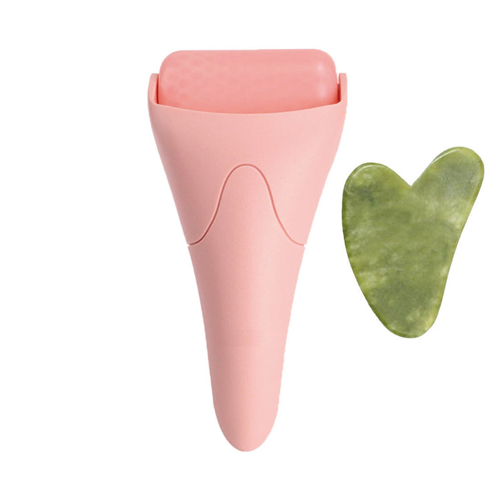 GlaciGlow Facial Ice Roller Massager Silicone Back Scrub Bath Brush