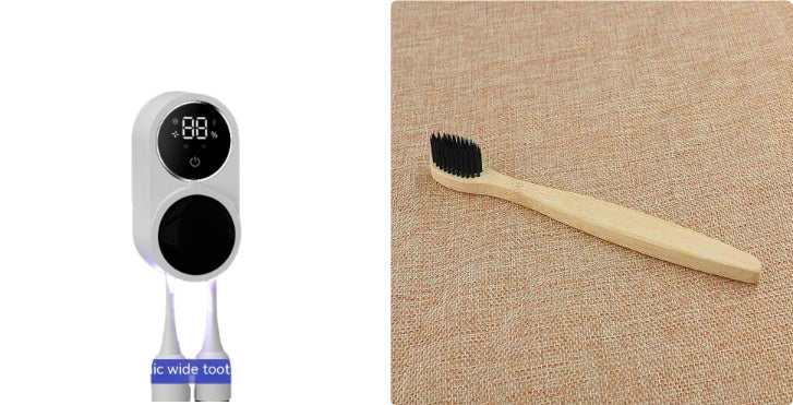 Tooth Brush Holder Sanitizer Uv Toothbrush Sanitizer Toothpaste Accessories Portable Toothbrush Sterilizer Portable Disinfectant Silicone Back Scrub Bath Brush