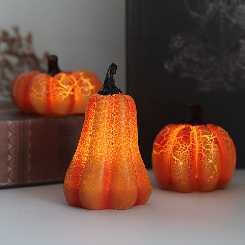 BLYNTRA Pumpkin Candle Lantern – Luminous Resin Halloween Decoration BLYNTRA