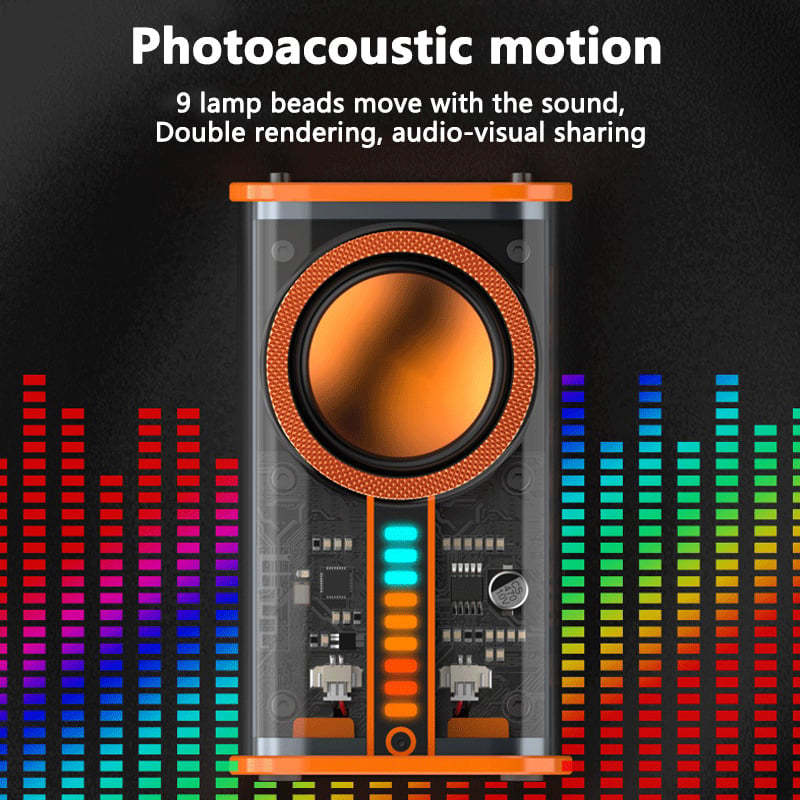 K07 Transparent Mecha Bluetooth Speaker BLYNTRA