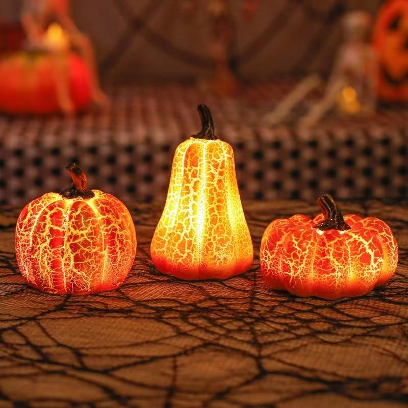 BLYNTRA Pumpkin Candle Lantern – Luminous Resin Halloween Decoration BLYNTRA
