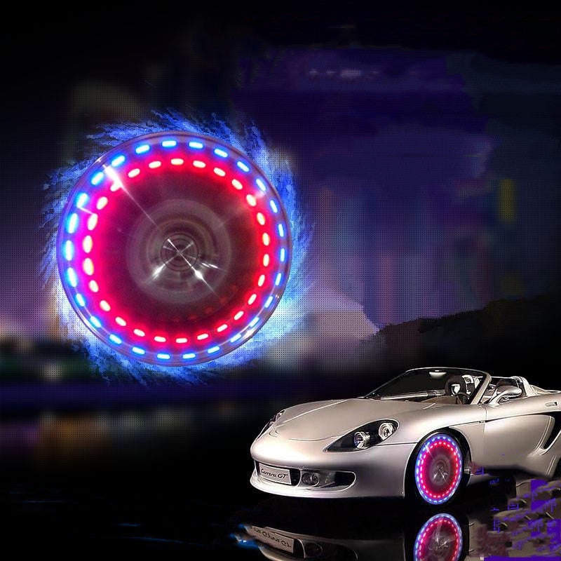 SolarSpin LED Wheel Hub Lights Silicone Back Scrub Bath Brush