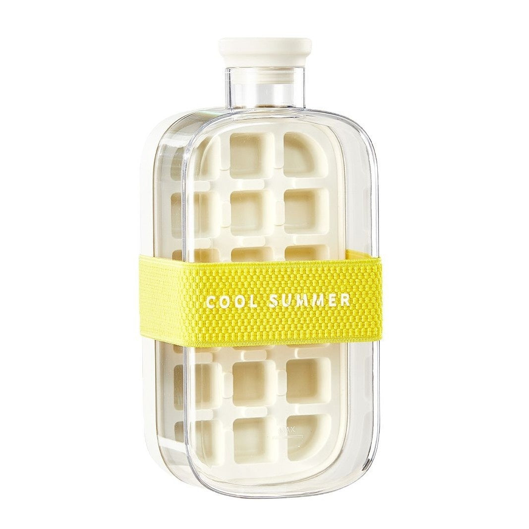 One-Click Ice Mold with Straw Silicone Back Scrub Bath Brush