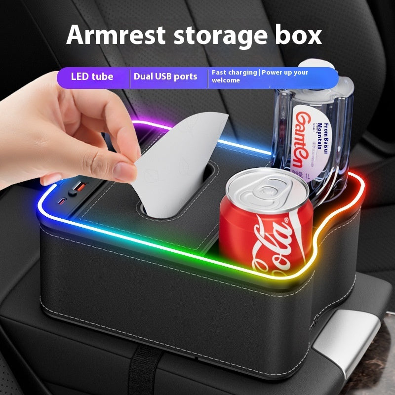 Car Armrest Storage Organizer Box BLYNTRA