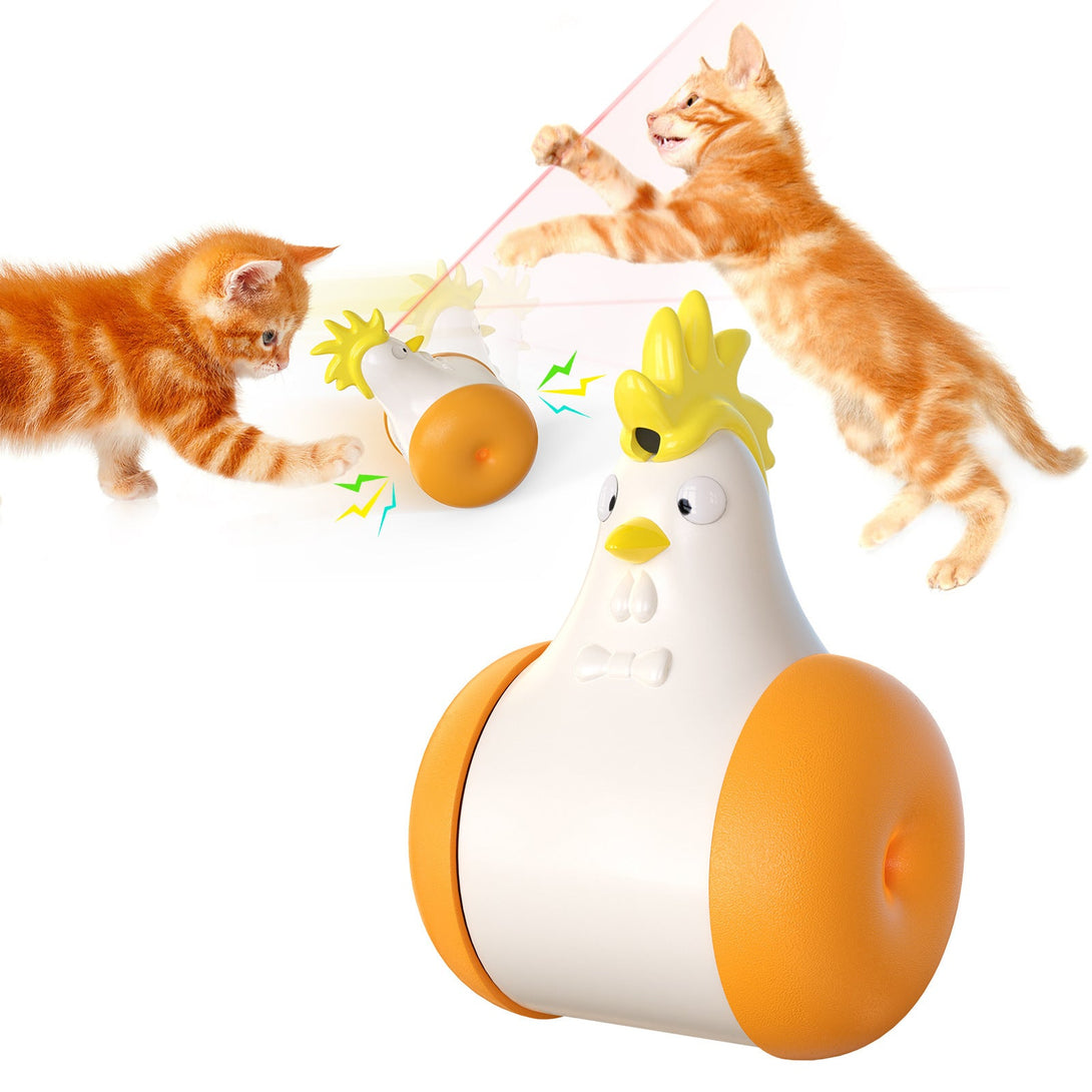 LaserTumble Sound & Light Cat Toy Silicone Back Scrub Bath Brush