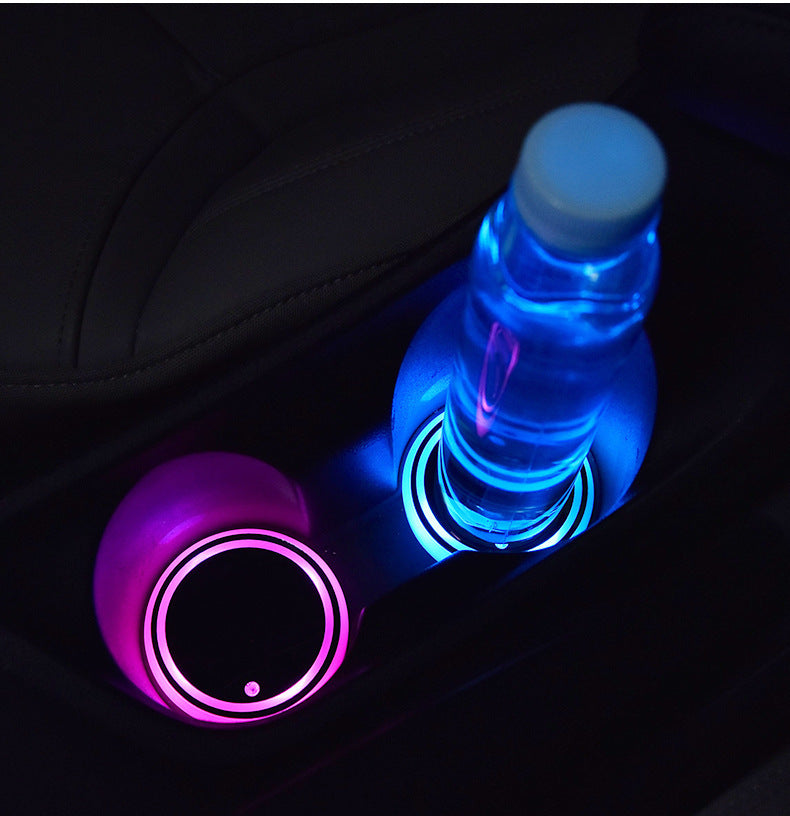 BLYNTRA RGB Cup Holder Coaster – Solar & USB Powered Car Light BLYNTRA