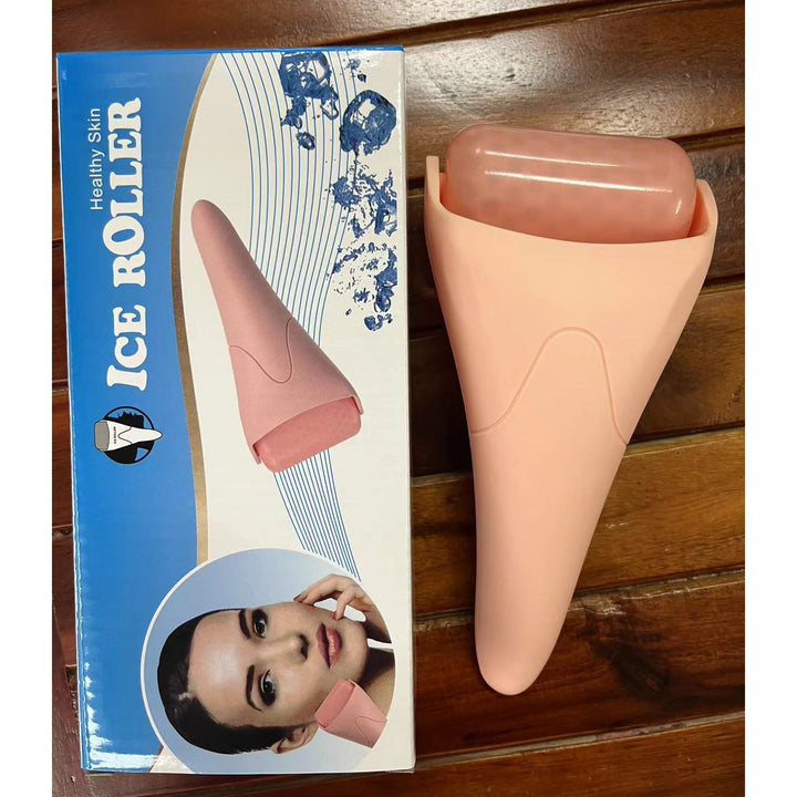 GlaciGlow Facial Ice Roller Massager Silicone Back Scrub Bath Brush