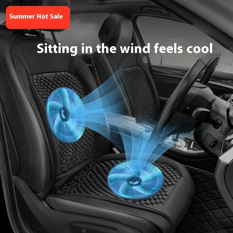 12V Car Ventilated Seat Cushion | Cool & Comfy Ride Blyntra