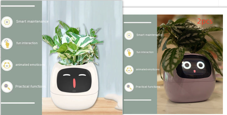 BLYNTRA Smart Planter Companion – Animated AI Plant Pot with Display BLYNTRA