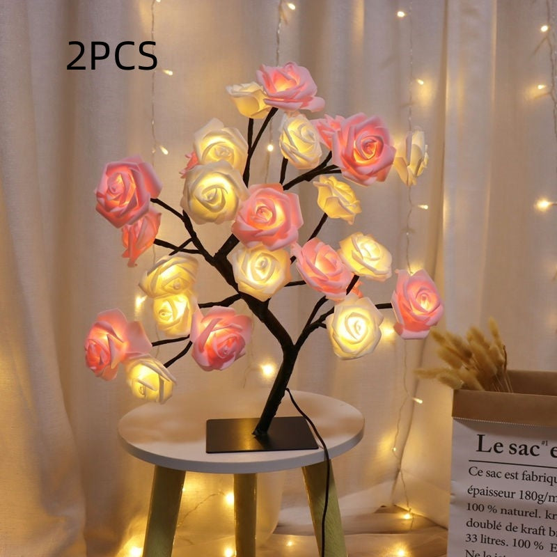 BLYNTRA™ LED Rose Tree Lamp – Romantic Ambient Night Light BLYNTRA