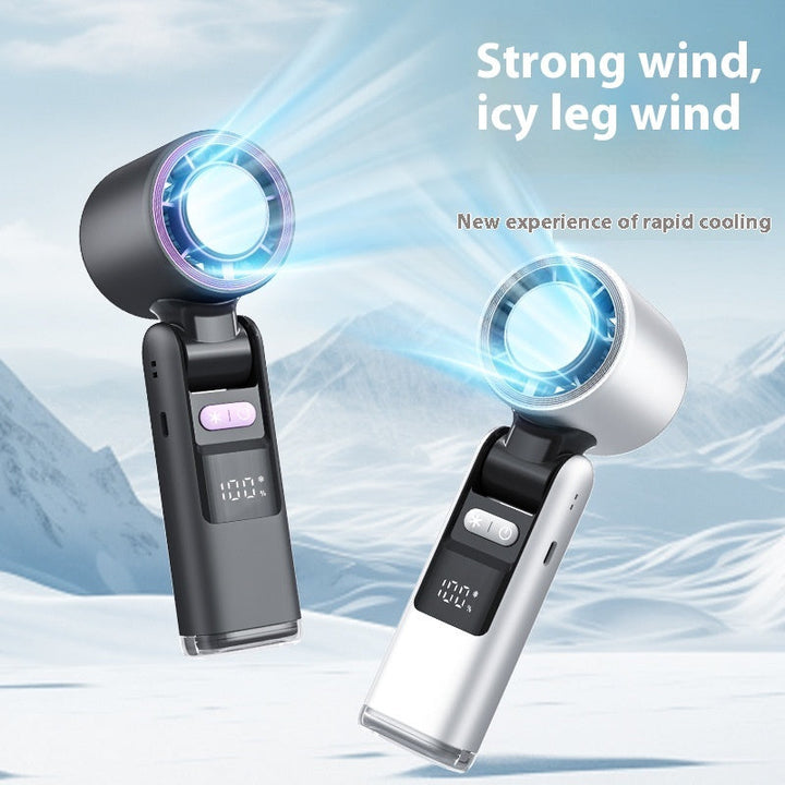 TurboChill Mini USB Fan with Digital Display Silicone Back Scrub Bath Brush
