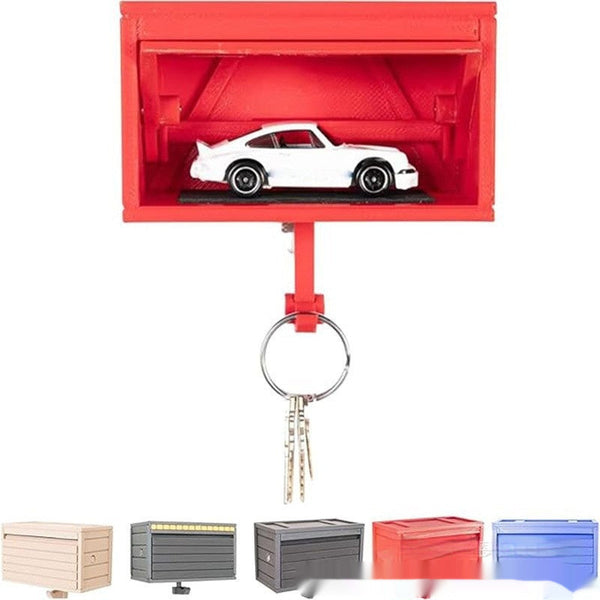 Car Key Ring With Door Garage Keychain Silicone Back Scrub Bath Brush
