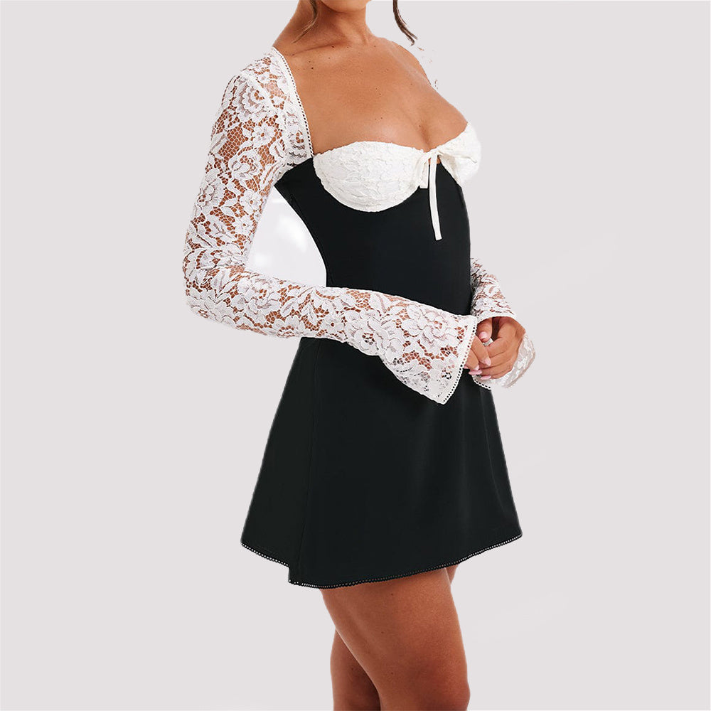 Y2K Lace Corset Mini Dress | Backless & Sexy Blyntra