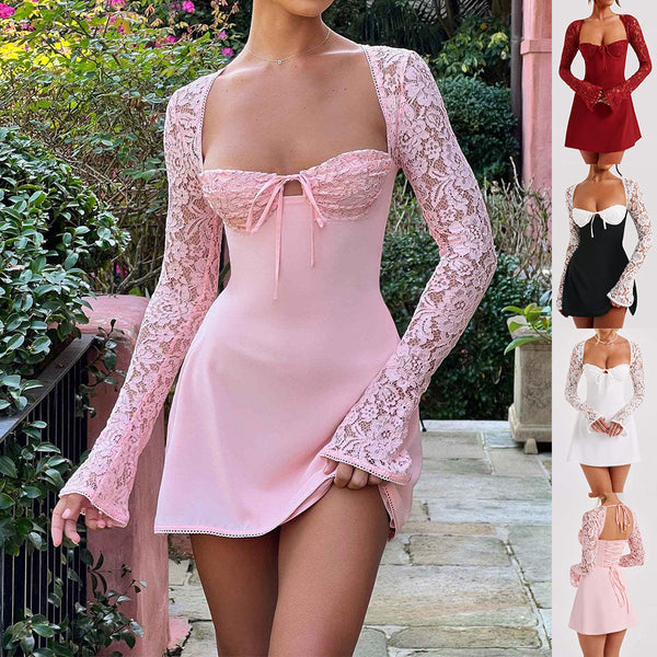 Y2K Lace Corset Mini Dress | Backless & Sexy Blyntra