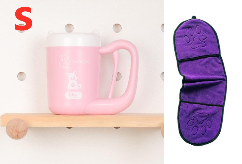 PawPure Silicone Pet Paw Cleaner Cup Silicone Back Scrub Bath Brush