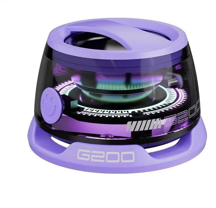 Portable Bluetooth Speaker G200 RGB Lighting Speaker BT5.3 Mini Sound Box 7 Hours Playback Magnetic Phone Holder Silicone Back Scrub Bath Brush