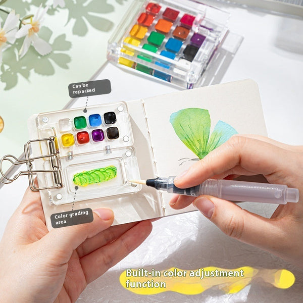 Mini Watercolor Box & Travel Sketchbook Set BLYNTRA