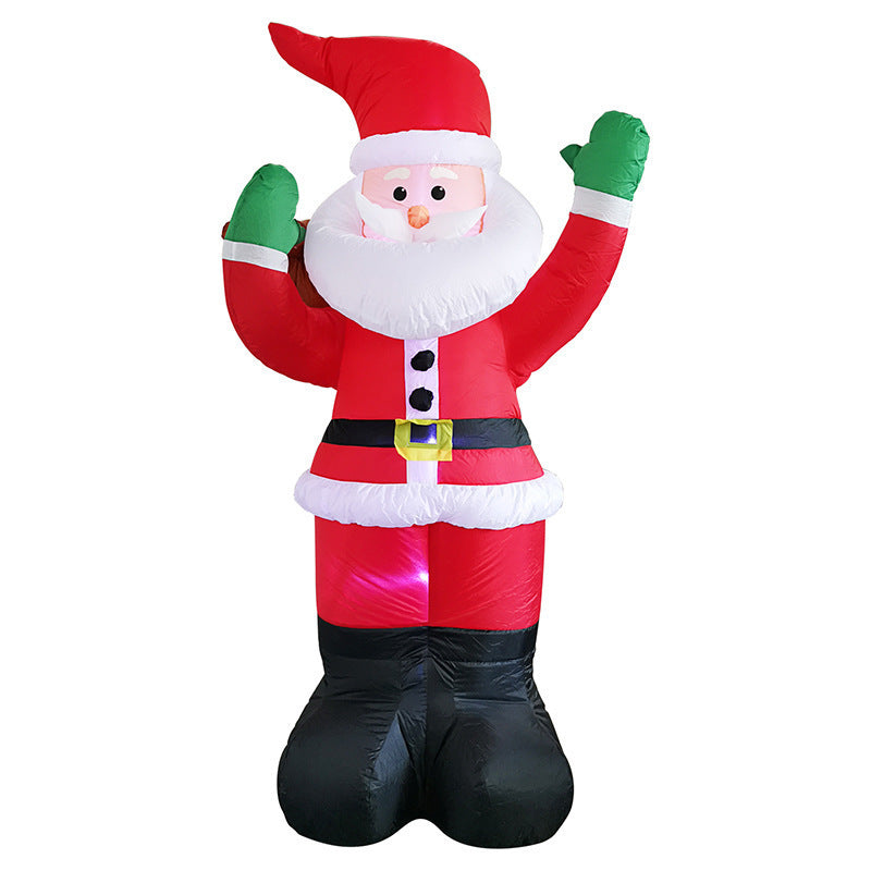 BLYNTRA Glowing Christmas Inflatables – Light-Up Santa & Snowman Decoration BLYNTRA