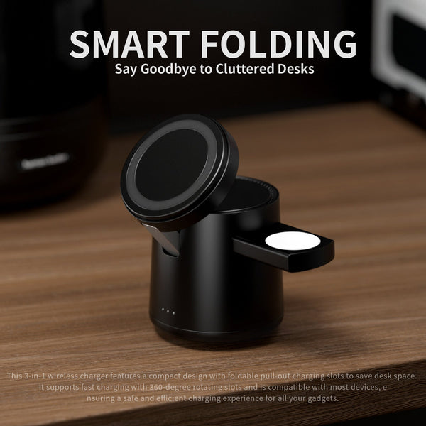 15W Magnetic Three-in-one Wireless Charger BLYNTRA
