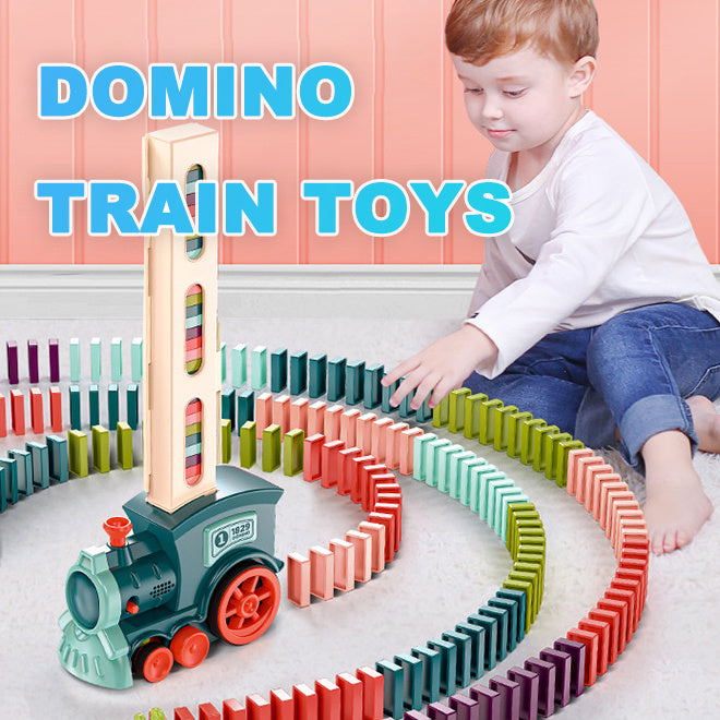 BLYNTRA Domino Train Toy – Automatic Block Laying Electric Set BLYNTRA