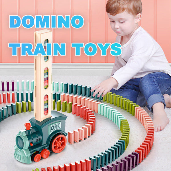 BLYNTRA Domino Train Toy – Automatic Block Laying Electric Set BLYNTRA