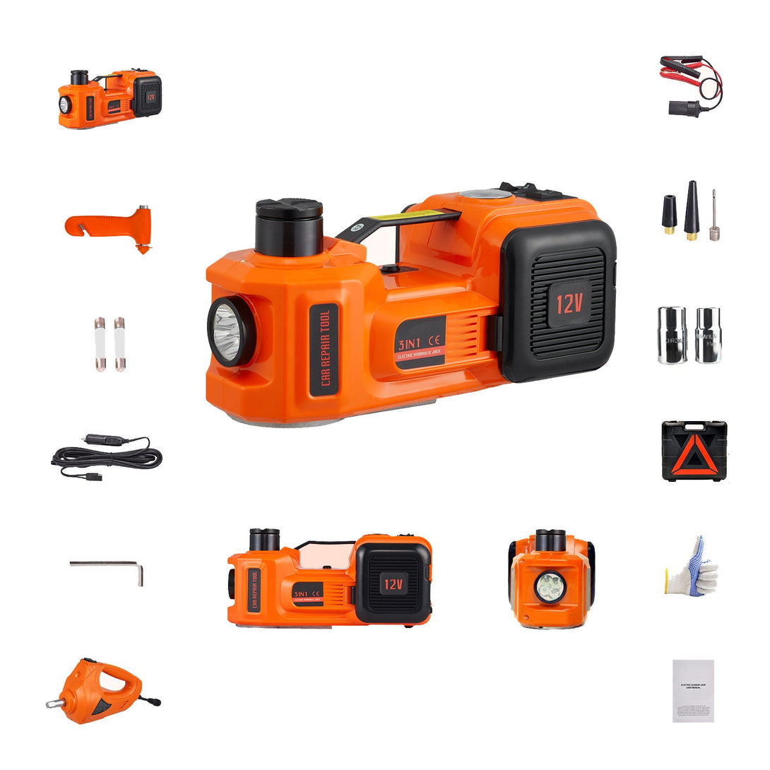 VEVOR 5T Electric Car Jack with Wrench & Pump BLYNTRA