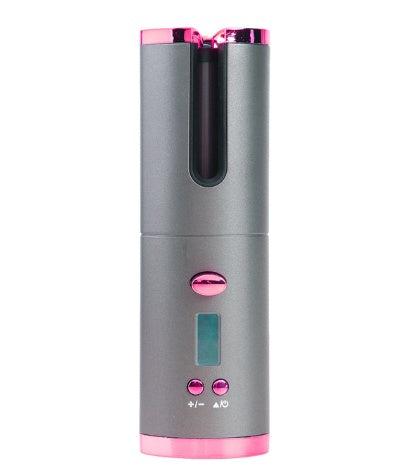 Rechargeable Automatic Hair Curler Women Portable Hair Curling Iron LCD Display Ceramic Curly Rotating Curling Wave Styer Silicone Back Scrub Bath Brush