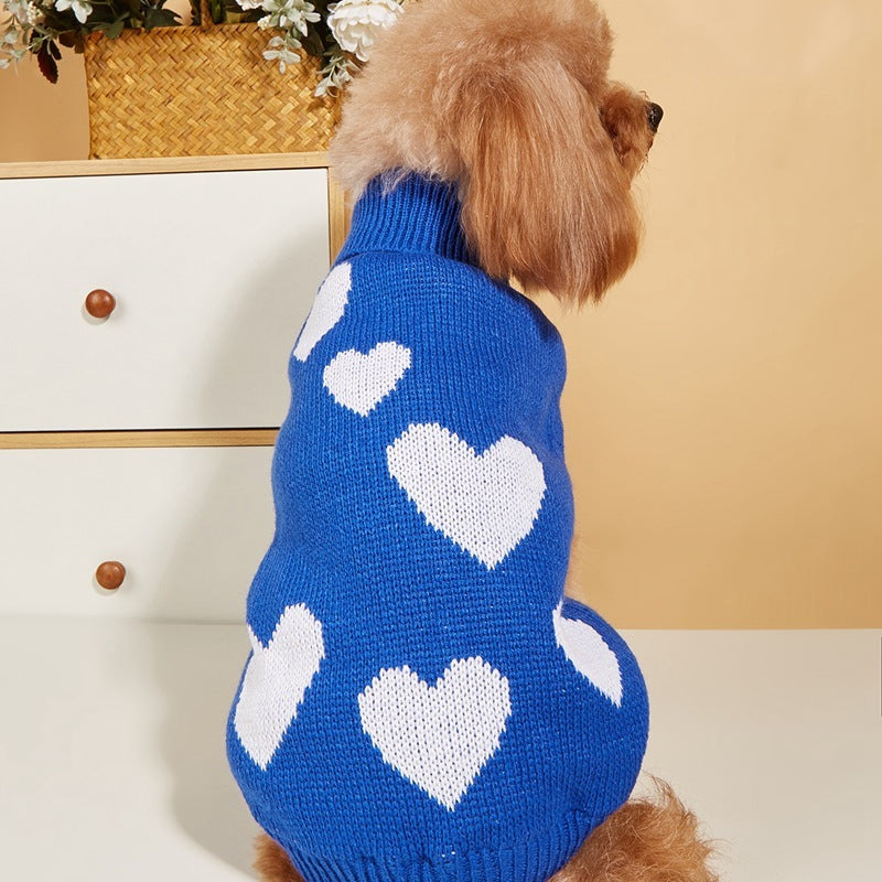 Valentine Dog Sweater | Love Knit Pet Outfit BLYNTRA