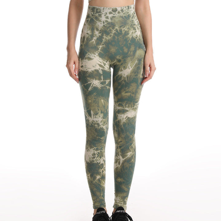 Tie Dye Leggings Women Fitness Yoga Pants Seamless Push Up Workout Tights Gym Sports Legging SHOPPING HUB