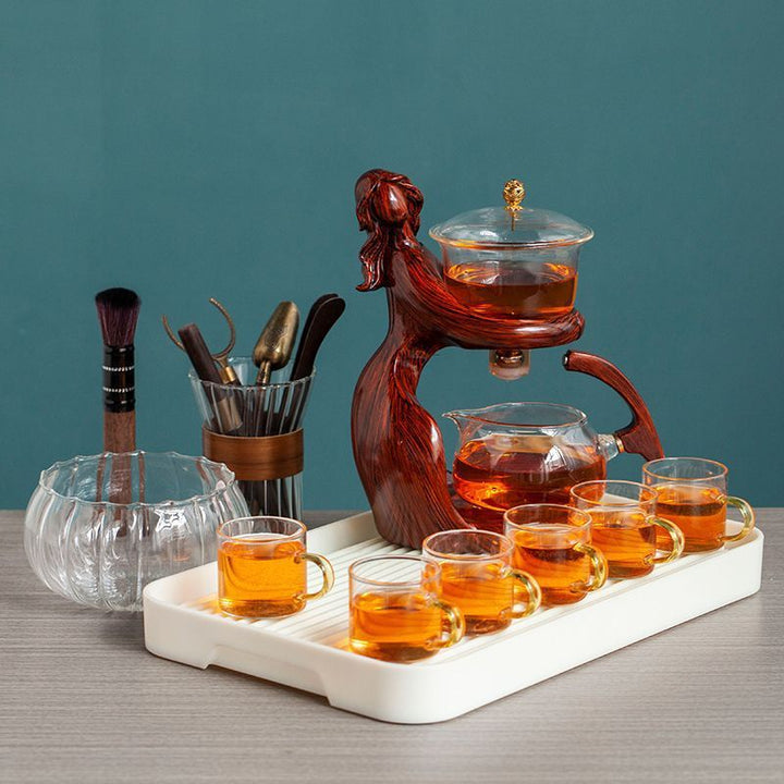 Semi-Automatic Kung Fu Glass Tea Set BLYNTRA