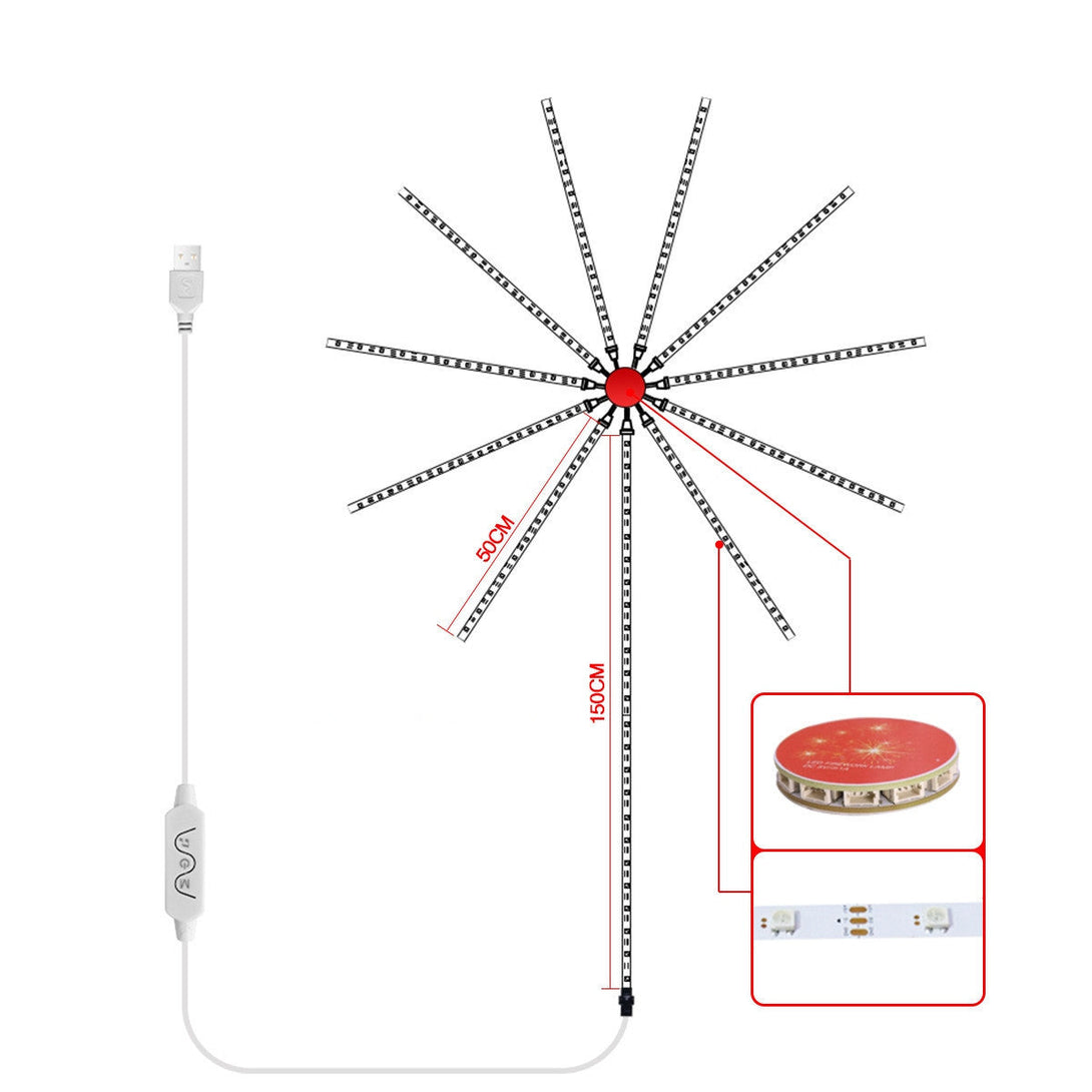 BLYNTRA Smart Fireworks String Lights – APP + Music Sync Decorative LED Lights (5V) BLYNTRA