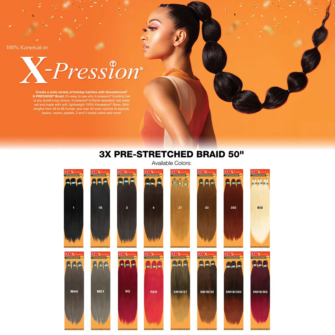 Sensationnel Synthetic Braids XPRESSION 3X Pre-Stretched Braid 50" BLYNTRA