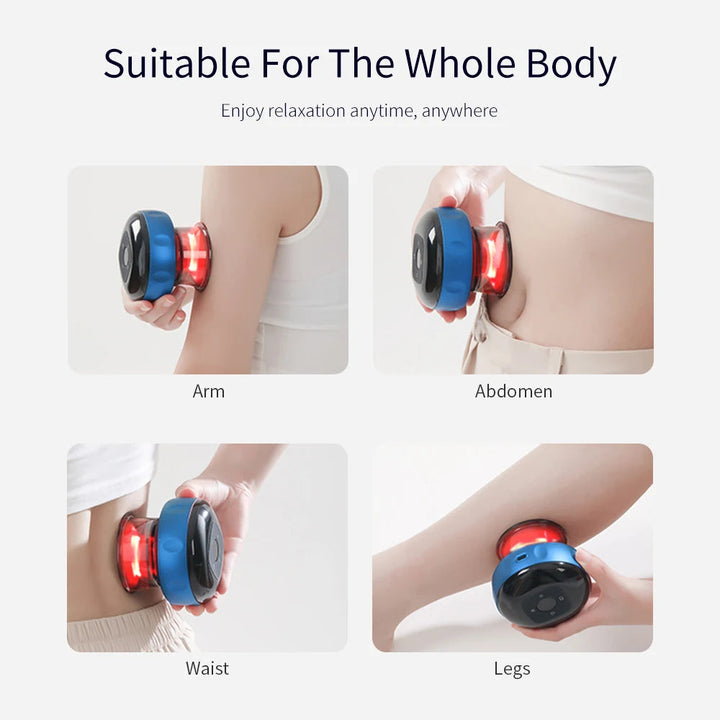 Smart Vacuum Suction Cup Cupping Therapy Massage Jars Anti-Cellulite Massager Body Cups Rechargeable Fat Burning Slimming Device BLYNTRA