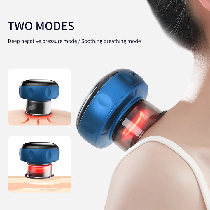 Smart Vacuum Suction Cup Cupping Therapy Massage Jars Anti-Cellulite Massager Body Cups Rechargeable Fat Burning Slimming Device BLYNTRA