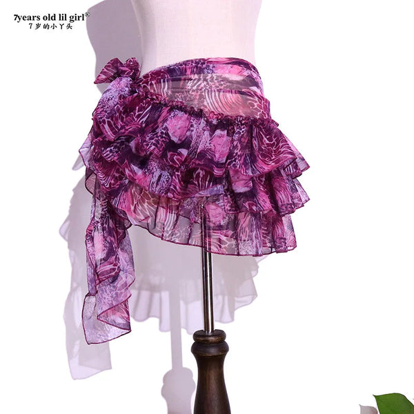 New sexy Women Performance MeshTribal Belly Overskirt Hip Scarf Belt Dancing costumes BLL111 BLYNTRA