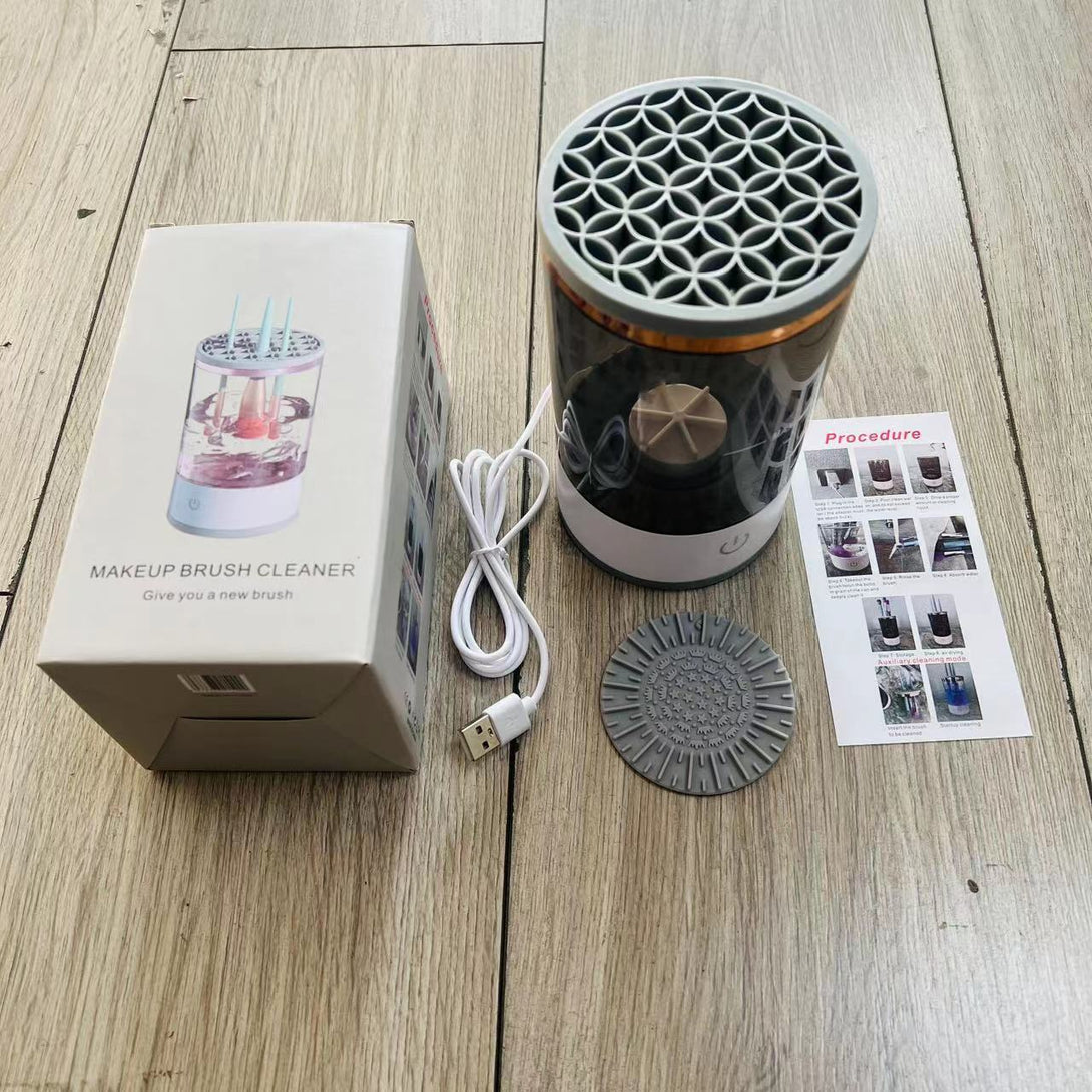 Makeup Brush Cleaner Portable Lazy Electric Cleaning Brush Automatic Scrubber Quick-drying Tool Cleaning