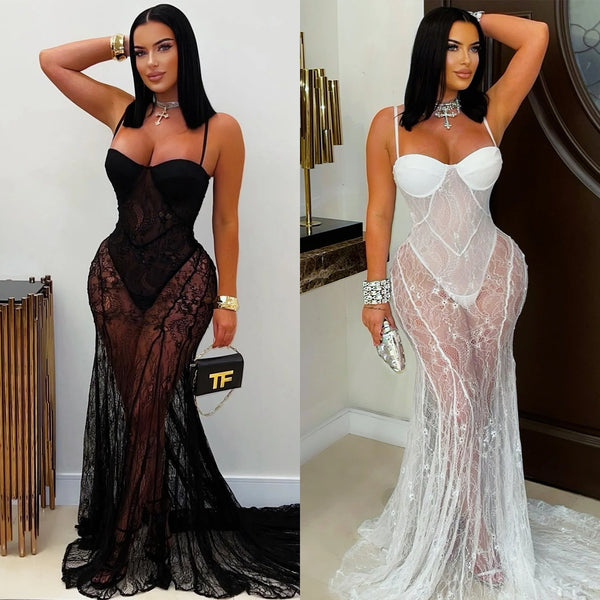 Fashion Women's Wear Sexy Sling Lace See-through Dress Silicone Back Scrub Bath Brush