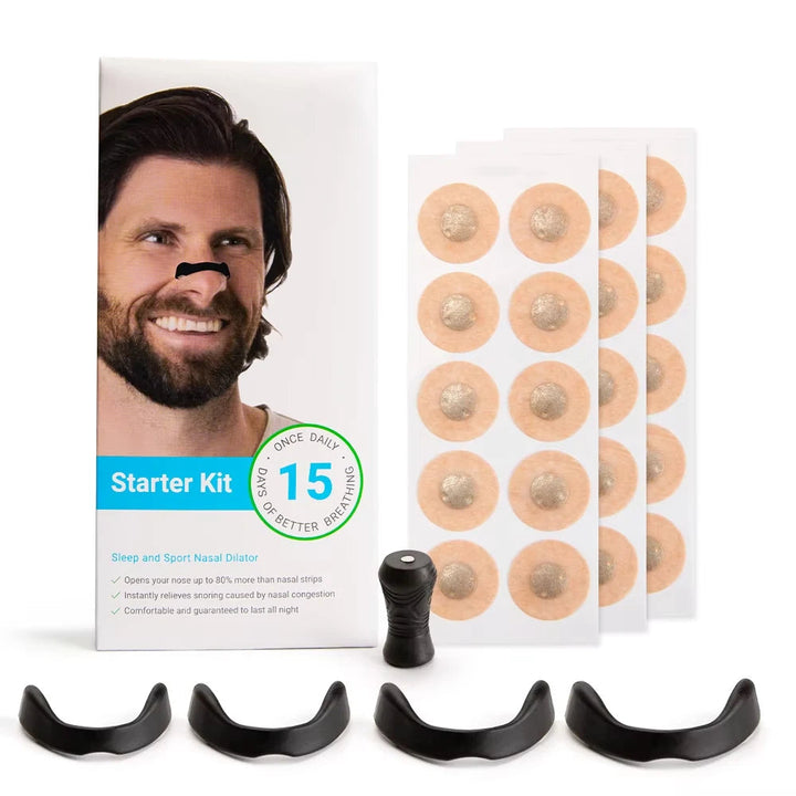 15Pairs Sport Nasal Strips Magnetic Nasal Breathing Dilator Kits Increase Air Intake Sleeping Nose Breathe Strips Nasal Dilators BLYNTRA