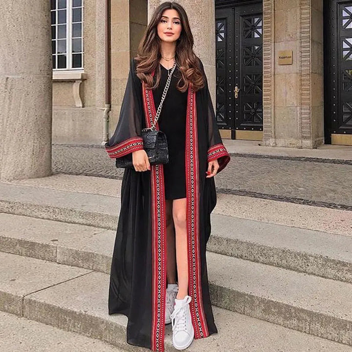 New European and American Chiffon Embroidered Cardigans Beach Sun Protection Bikini Outer Cover Ups Swimsuit Outerwear for Women SHOPPING HUB