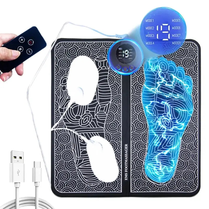 BLYNTRA Foot Massage Stimulation Pad  Lightweight Relief Remote 