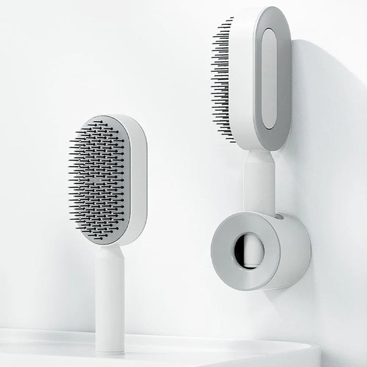 Airbag Massage Combs Self Cleaning Hair Brush Anti-static Wet Dry Curly Detangler Hairbrush Women Hairdressing Styling Hair Tool SHOPPING HUB