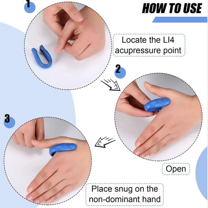 Tiger Point Thumb Massage Clip Acupressure Point Massager Meridian Massage Clip BLYNTRA