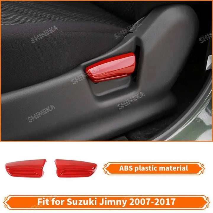 SHINEKA Car Red Interior & Exterior Decoration Cover fit for Suzuki Jimny 2007 2008 2009 2010 2011 2012 2013 2014 2015 2016 2017 BLYNTRA