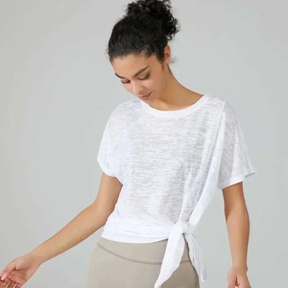 Women's Gym Clothing Summer Yoga Shirts & Blouses Fitness Sport Running T-shirt Female Short Sleeve Workout Sporty Woman Top BLYNTRA