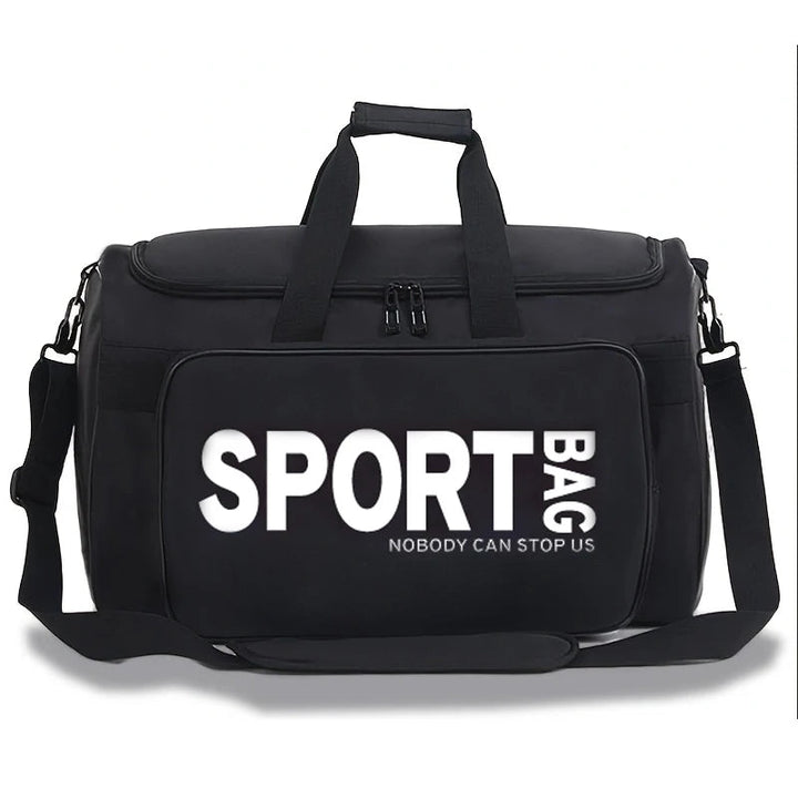 A large-capacity travel duffel bag, a sports and fitness bag made of polyester, can be used to store basketball shoes. BLYNTRA