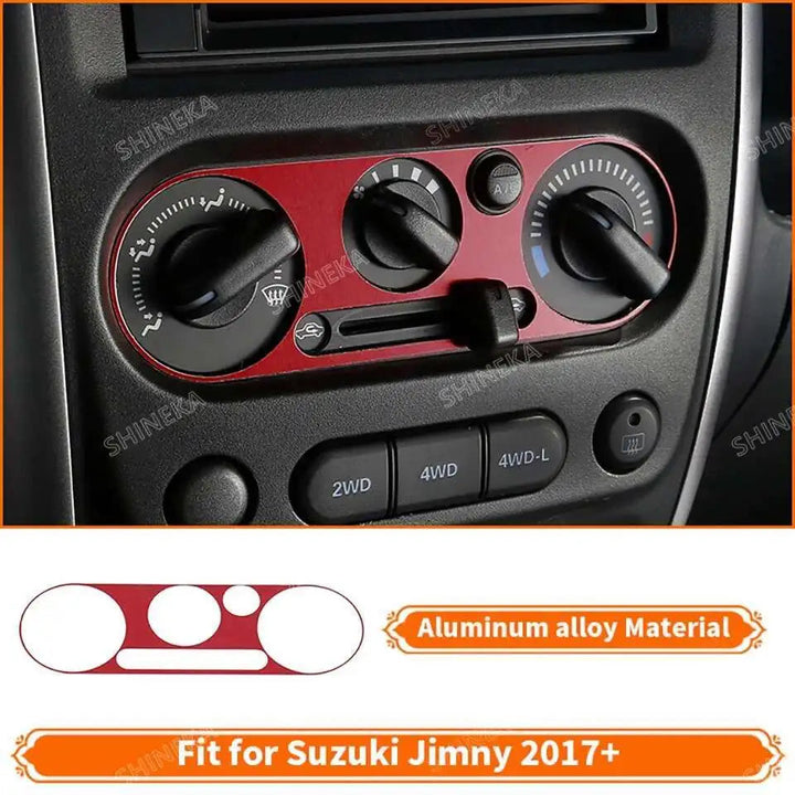 SHINEKA Car Red Interior & Exterior Decoration Cover fit for Suzuki Jimny 2007 2008 2009 2010 2011 2012 2013 2014 2015 2016 2017 BLYNTRA