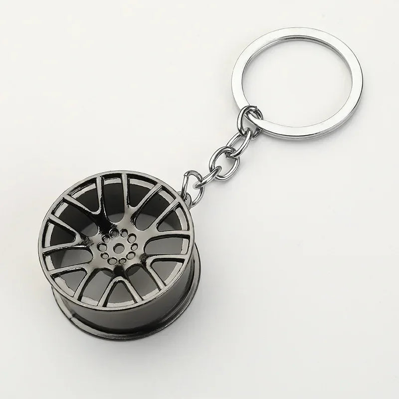 Creative Gear Head Keychain Speed Gearbox Keyring for Car Key Turbo Hub Brake Disc Pendant Shock Absorber Keys Holder Chain Ring BLYNTRA