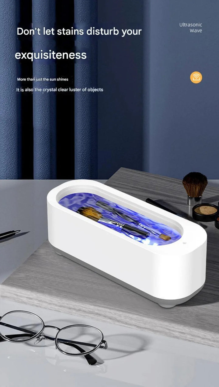 New Ultrasonic Eyeglass Cleaner Multifunctional Vibration Glasses Cleaning Machine USB Rechargeable Mini Washing Machine Jewelry SHOPPING HUB